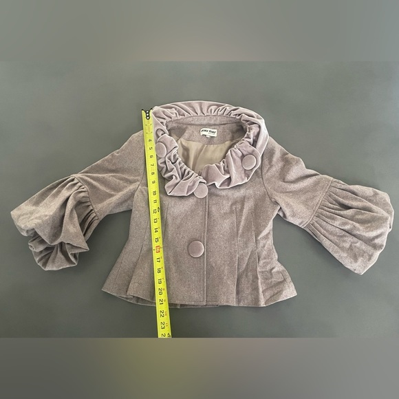 Miu Miu Dress Jacket - Tan - Size Small - Picture 10 of 14